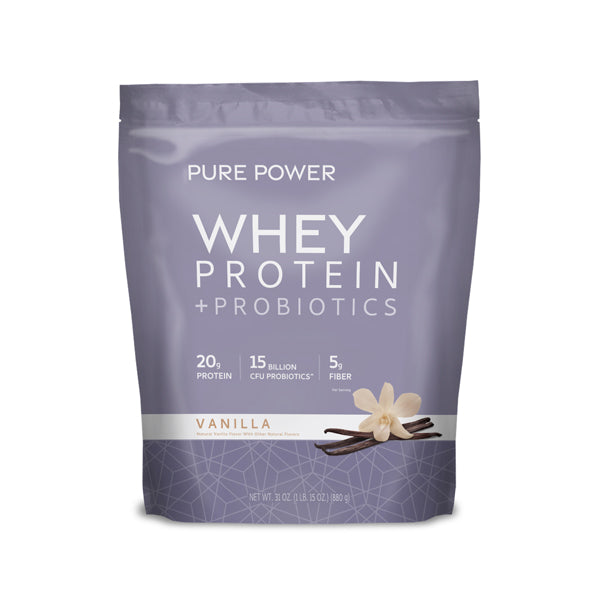 Pure Power Whey Protein + Probiotics Vanilla Flavor