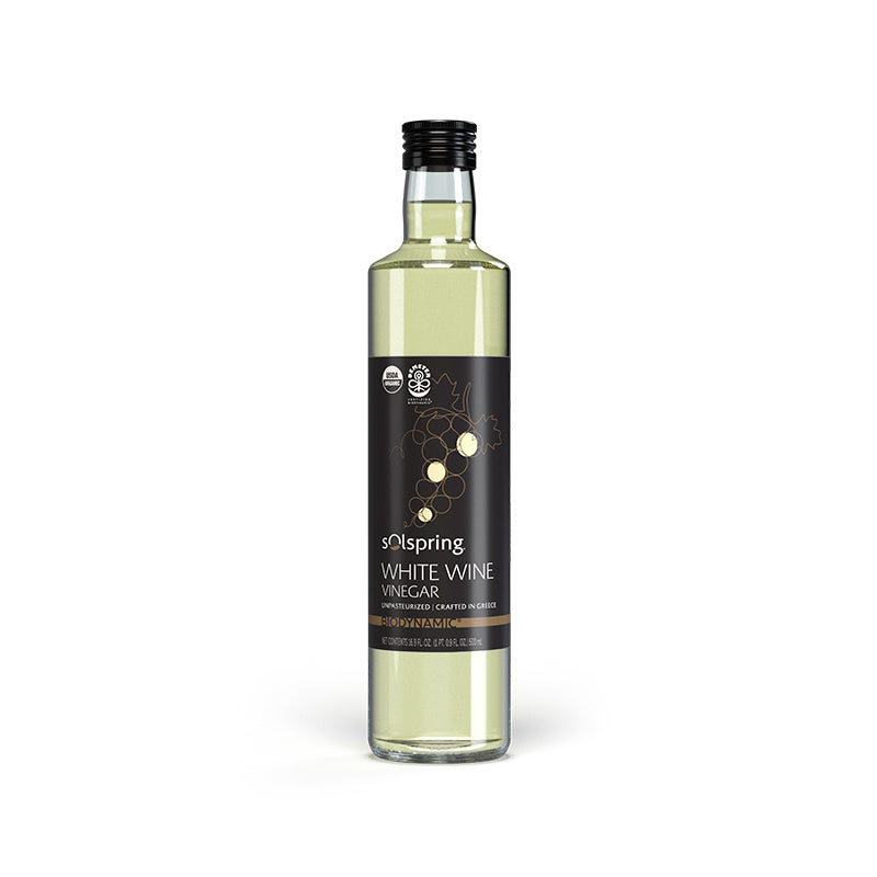 Solspring Biodynamic Organic White Wine Vinegar bottle