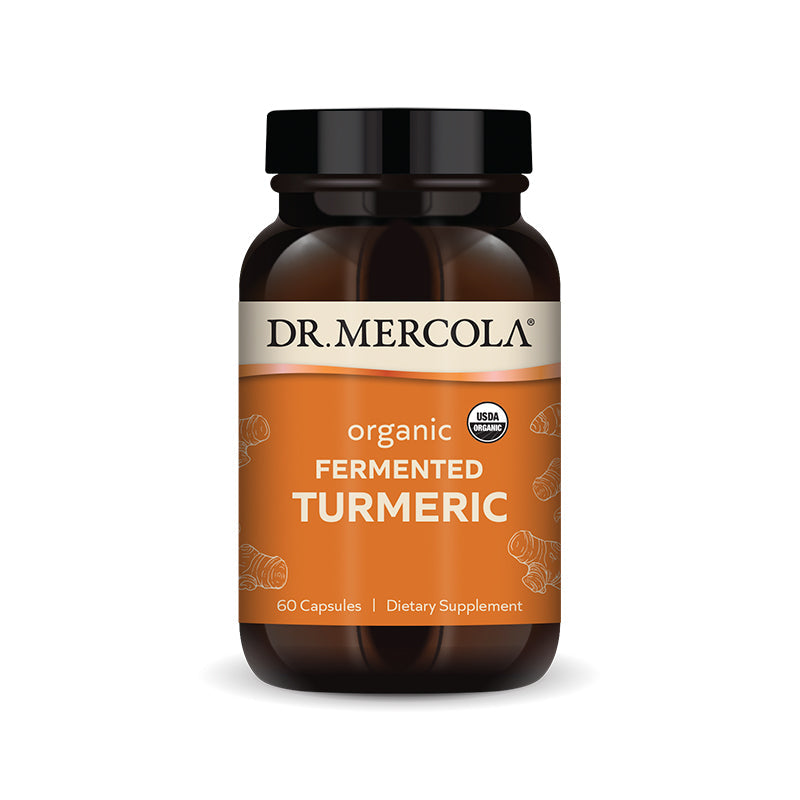 Dr. Mercola Organic Fermented Turmeric Supplement bottle