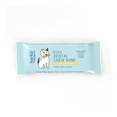 Bark & Whiskers Dental Chew Bones for Large Dogs