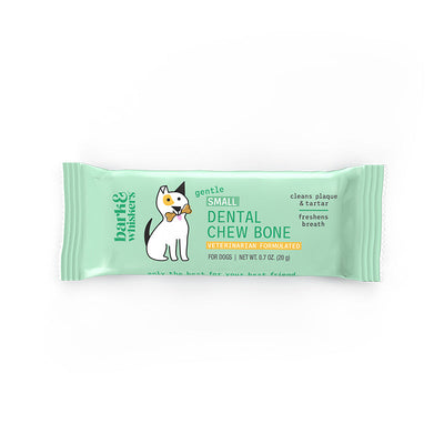 Bark & Whiskers Gentle Dental Chew Bones for Small Dogs