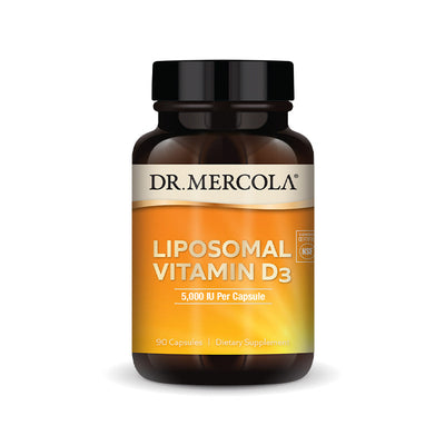 Liposomal Vitamin D3 Supplement bottle and capsules