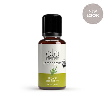 Ola Botanicals Organic Lemongrass Essential Oil bottle