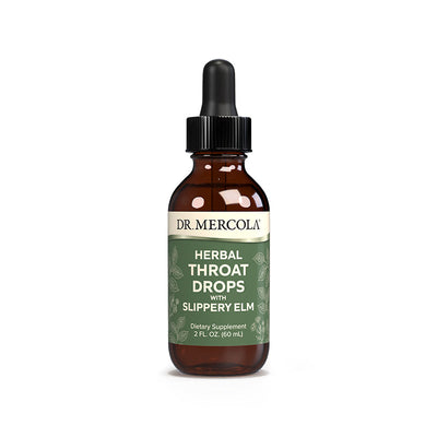 Herbal Throat Liquid Drops with Slippery Elm