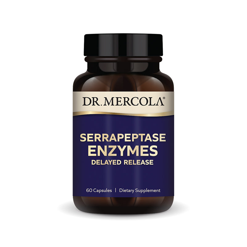Dr. Mercola Serrapeptase Enzymes Supplement bottle