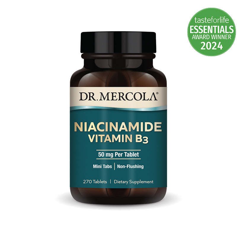 Dr. Mercola Niacinamide Vitamin B3 Supplement bottle