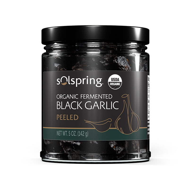 Solspring Organic Fermented Peeled Black Garlic