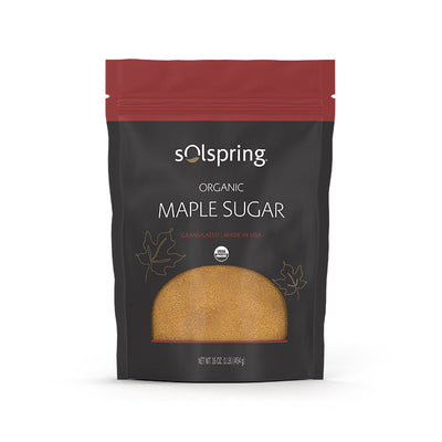 Solspring Organic Maple Sugar, 16 Oz