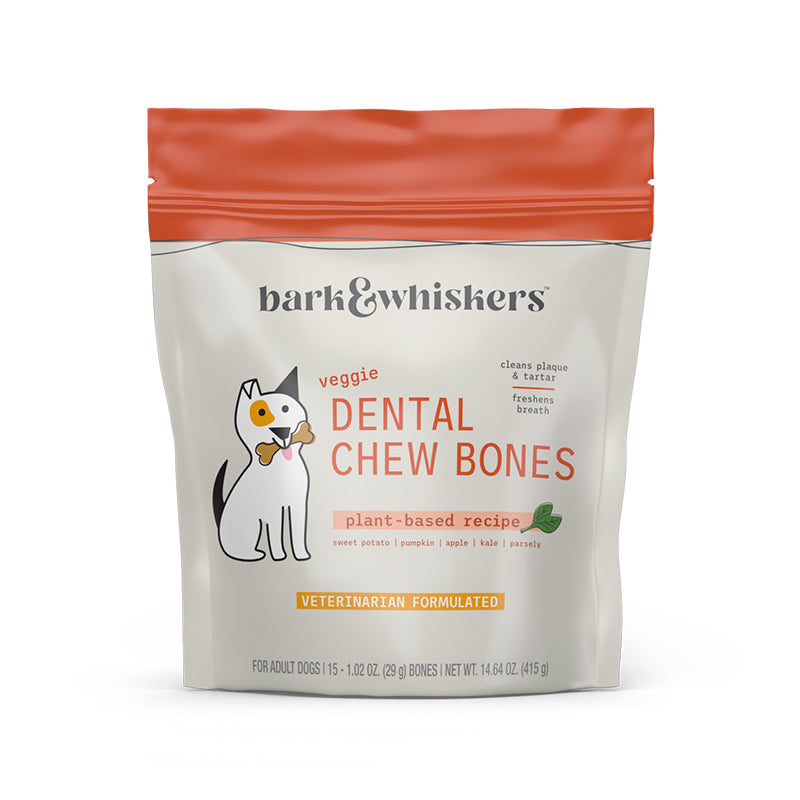 Veggie Dental Chew Bones for Dogs